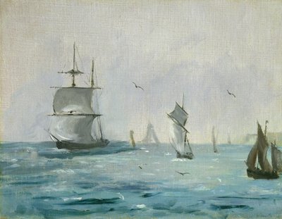 Fischerboot kommt mit Rückenwind an, 1864 von Édouard Manet